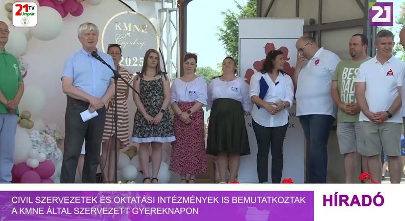 Civil szervezetek és oktatási intézmények is bemutatkoztak a KMNE által szervezett gyereknapon (videó)