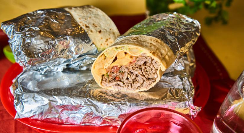 Csípős kaliforniai burrito