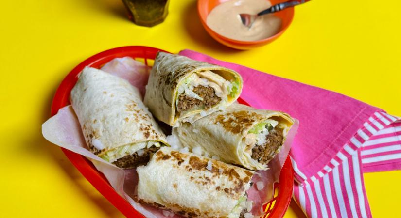 Gombafasírtos wrap