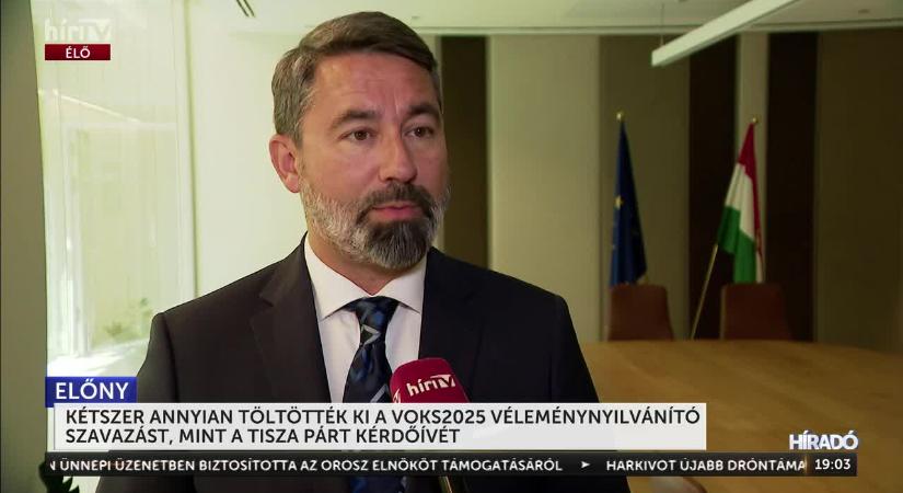 Kétszer annyian töltötték ki a Voks 2025-öt, mint a Tisza kérdőívét  videó