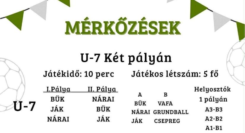 Nárai SK: futballünnep szombaton!