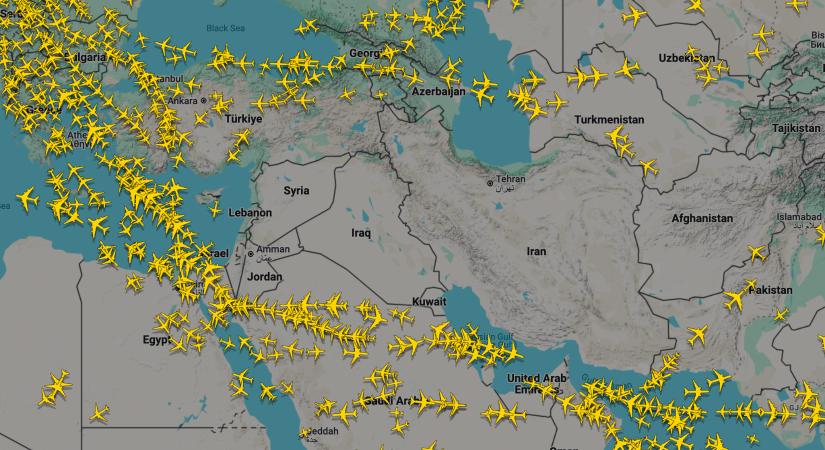 Közel-keleti légtérzár – budapesti járatok is érintettek