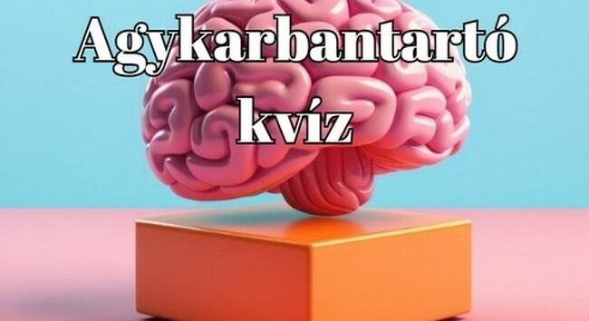 Agykarbantartó - Ha valami izgalmasra és érdekesre vágysz, itt egy kvíz-mix minden területről