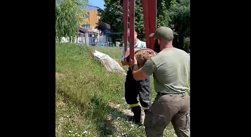 Hatástalanították a párkányi Mária Valéria híd közelében talált bombát (VIDEÓ)