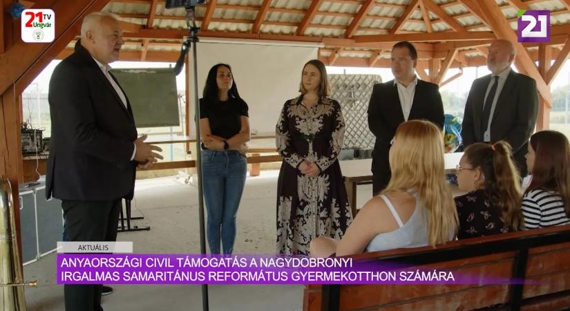 Aktuális (2025.06.13) Anyaországi civil támogatás a Nagydobronyi Irgalmas Samaritánus Református Gyermekotthon számára (videó)