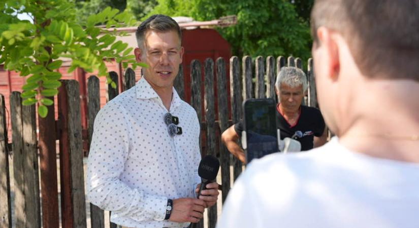 Magyar Péter ma gazdákkal találkozott, hiányolta a sajtót