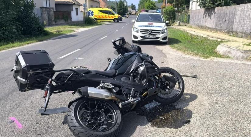 Motoros baleset történt Demjénben, egy sérült is van