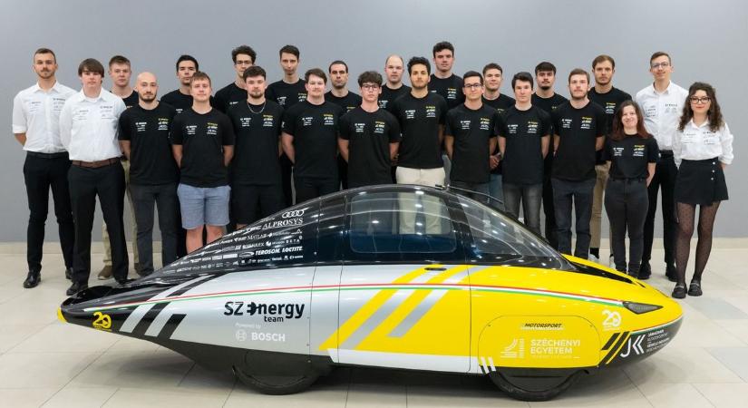 Címvédésre készülnek a Széchenyi István Egyetem elektromos autót fejlesztő hallgatói