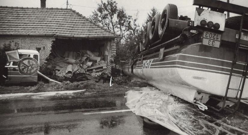 Húsz ház lakóit kellett kitelepíteni 1991-ben Hahóton – felborult egy tartálykocsi