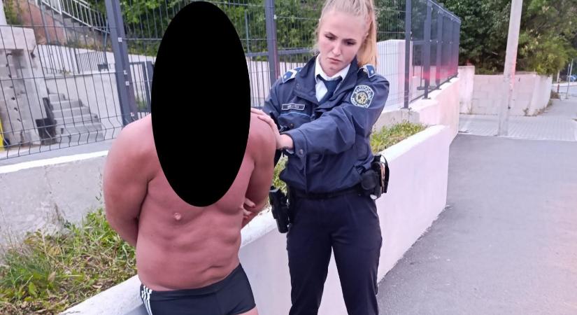 Meztelenül, ittasan vezetett Budaörsön egy férfi, majd megharapott egy rendőrnőt