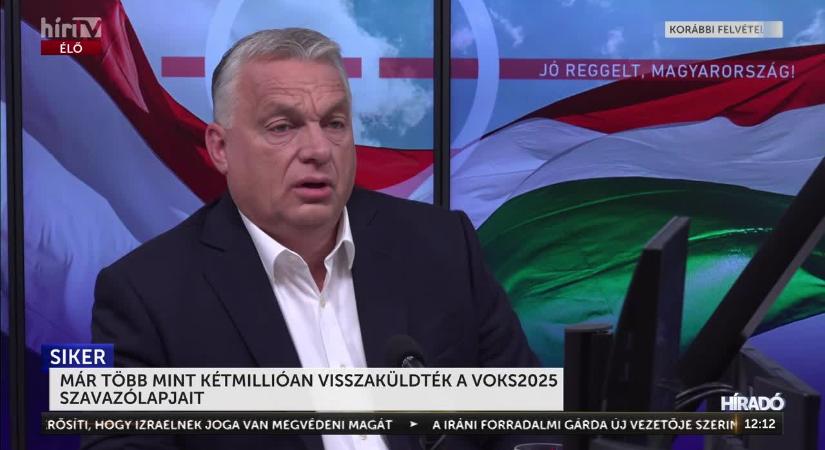 Fantasztikus sikernek nevezte a Voks2025 szavazást a miniszterelnök  videó