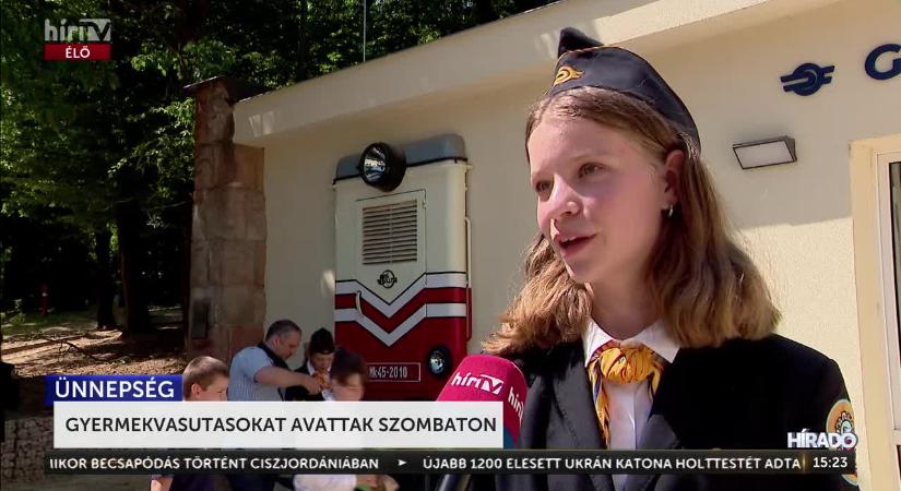 Gyermekvasutasokat avattak - 155 ifjú gyermekvasutas tett fogadalmat a hűvösvölgyi Gyermekvasúton  videó