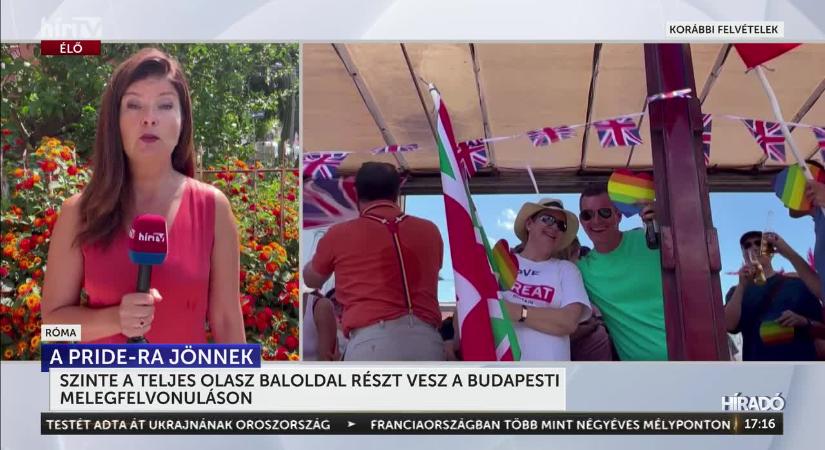 Az olasz baloldal Budapestre készül, hogy részt vegyen a Pride-on  videó