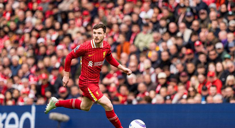 Madridi csapat célkeresztjébe került Andy Robertson – sajtóhír