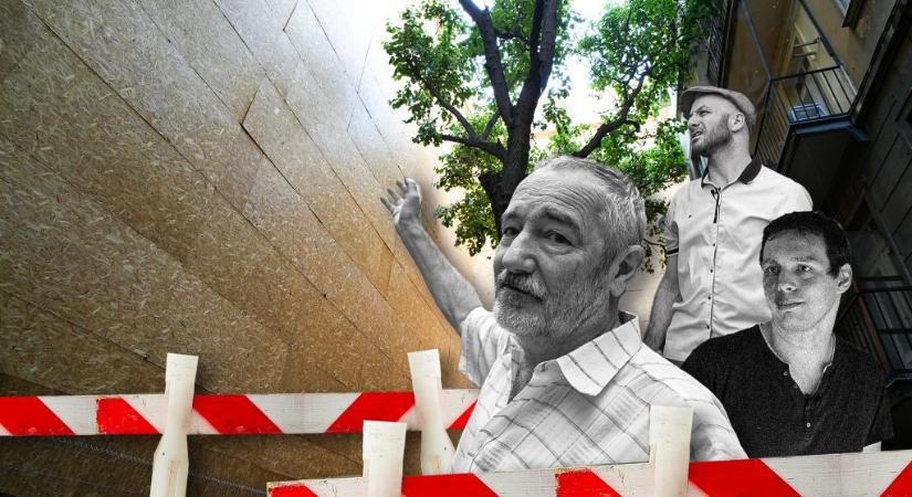 „Minden a fejünk fölött történik, mi semmik vagyunk, rohadt bosszantó érzés” – így élik meg a környéken élők a Rádió épületének bontását