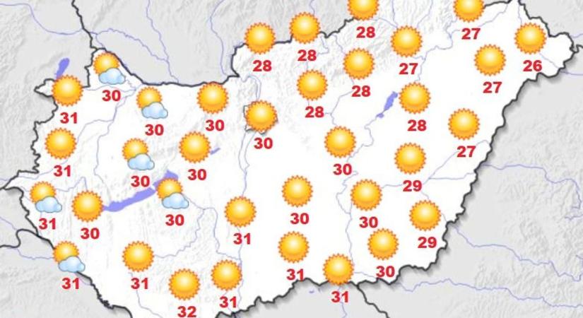 Igazi strandidő lesz vasárnap