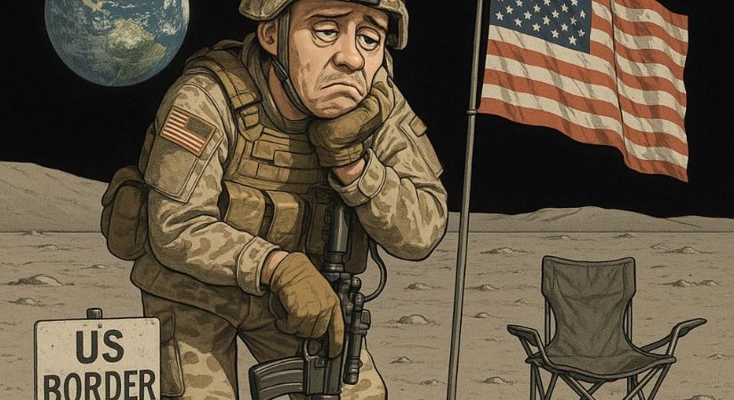 Az USA hadügyi államtitkára szerint amerikai katona állomásozik a Holdon