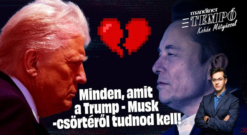 Trump vs. Musk: Jöhet a politikai BÉKÜLŐ SZEX? A tét AMERIKA! – Tempó Kohán Mátyással (VIDEÓ)