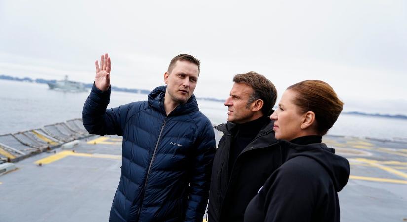 Emmanuel Macron francia elnök szolidaritási látogatást tett Grönlandon