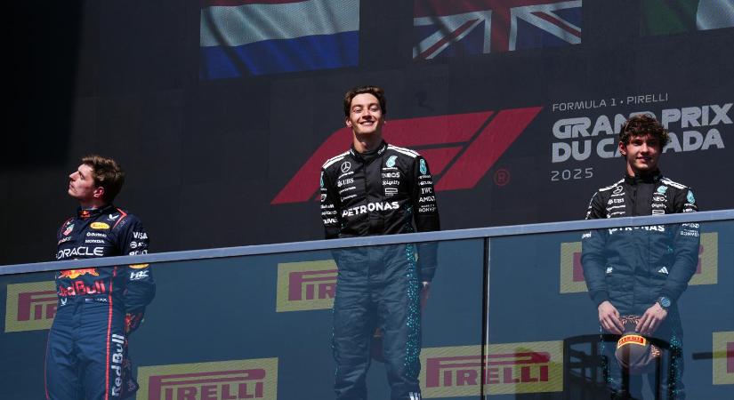 George Russel rajt-cél győzelmet aratott Montrealban, de Oscar Piastri is örülhetett