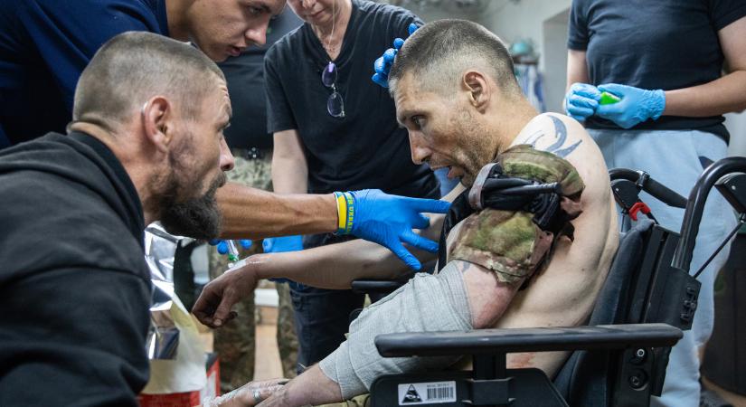 A fájdalom összes árnyalata: véget nem érő harc az ukrán sebesültekért