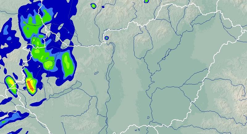 Mutatjuk, mikor kaphatunk esőt a hidegfrontból, óráról órára