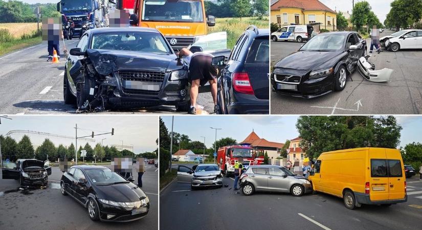 Baleseti összefoglaló Vasból: durva karambolok Szombathelyen, tűzeset és haláleset az M86-oson