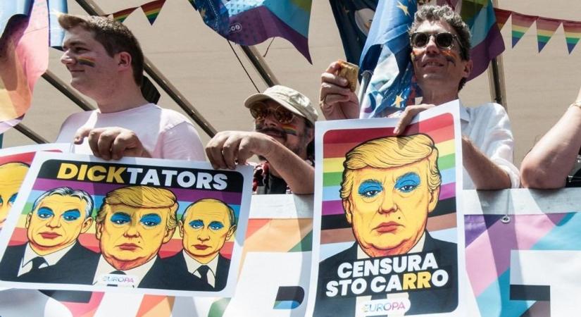 Így küzdenek az elfogadásért: Orbánt, Melonit és Trumpot is gyalázták a Pride-on (FOTÓK)