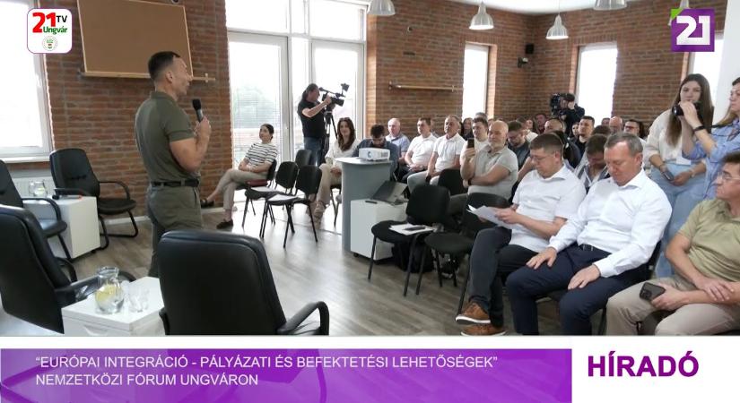 “Európai integráció - pályázati és befektetési lehetőségek” – nemzetközi fórum Ungváron (videó)