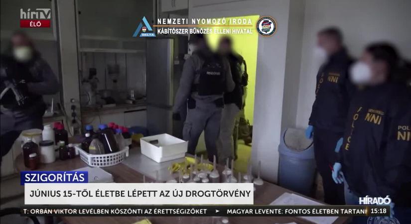Vasárnaptól életbe lépett az új, szigorított drogellenes törvény  videó