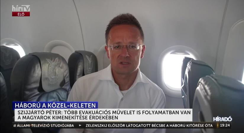 Szijjártó Péter: Több evakuációs művelet is folyamatban van a magyar állampolgárok kimenekítése érdekében  videó