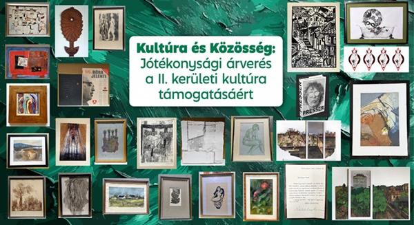 Jótékonysági árverés a II. kerületi kultúra támogatásáért