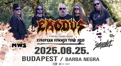 Jön az Exodus, június 25-én Budapesten aprít a csapat