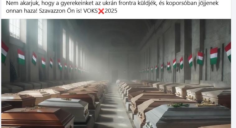 Gyermekkoporsókkal riogat a kormány, valójában a Voks2025 szavazásra buzdítanak