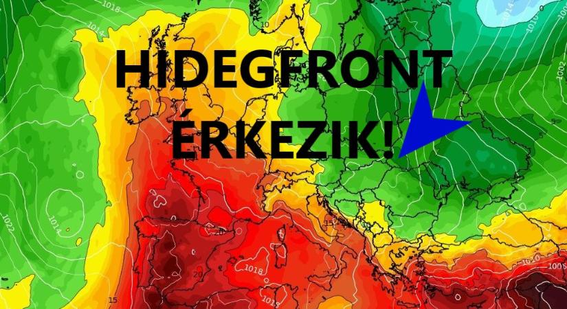 Hidegfront érkezik pénteken! - MetKép