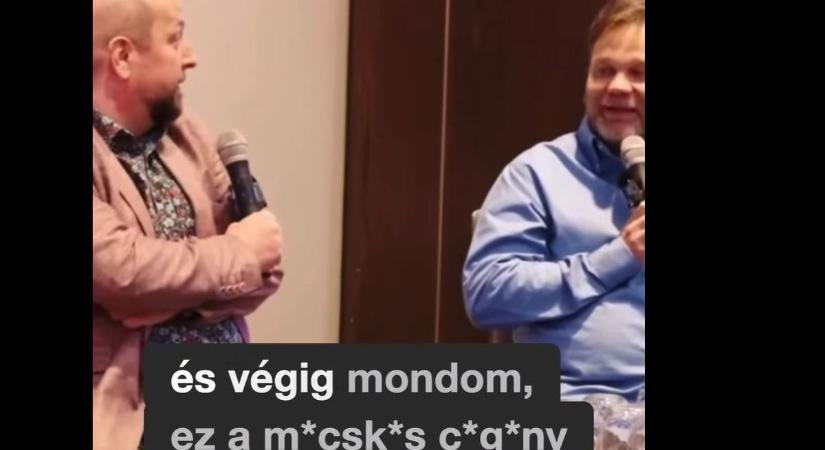 Videón, ahogy Magyar Péter kedvenc propagandistája teli szájjal röhög Aranyosi egyik ordenáré rasszista „viccén” - Mandiner