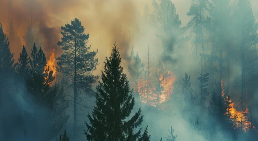 Szerda reggeli tűz: Lángok martaléka lett egy fenyőerdő aljnövényzete - Agroinform