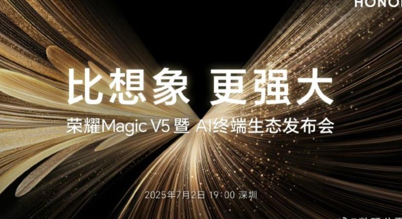 Egy hét múlva érkezik a Honor Magic V5 - Mobilarena