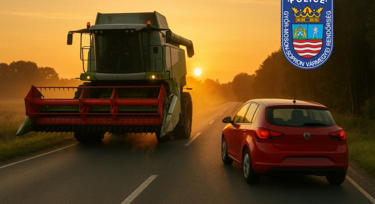 Óvatosan: mezőgazdasági munkagépek az utakon! - Győr Plusz