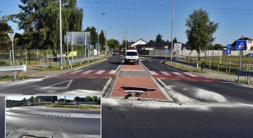 Az ittas sofőr azt hitte, megúszta, ám banális banánhéjon elhasalt Győrben - fotó - Kisalföld