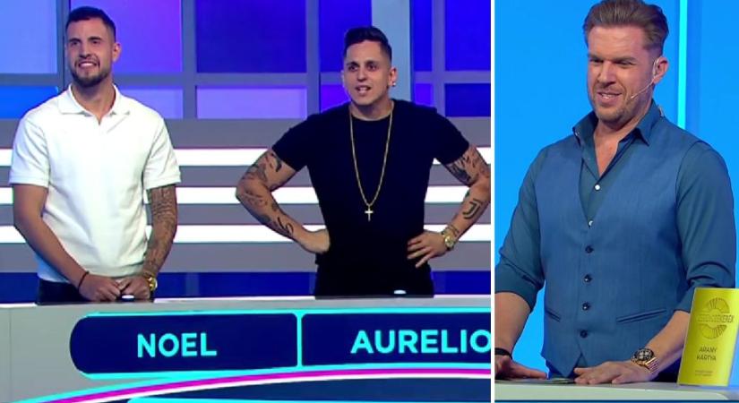 „A két legélesebb kés a TV2 fiókjában” – Kasza Tibi nem kímélte Aureliót és A Kísértésből ismert Noelt a Szerencsekerékben - 24.hu