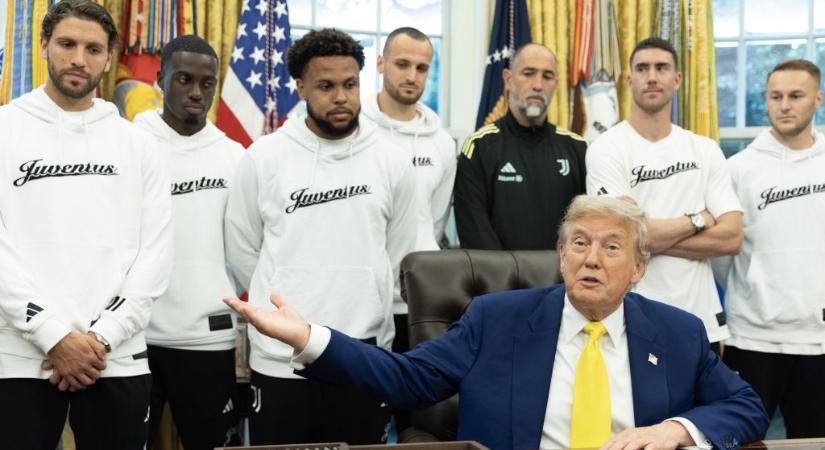 „Ember, én csak focizni akarok” – elképesztő kínos helyzetbe hozták Trump irodájában a Juventus játékosait - Rangadó