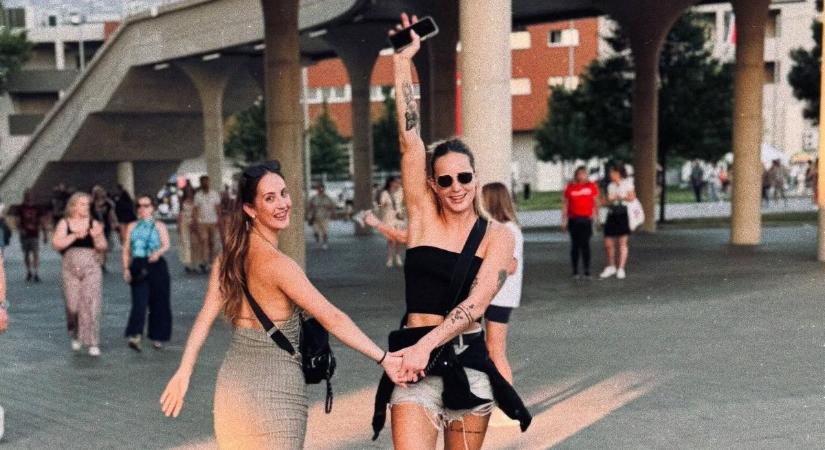 Így bulizott Hámori Luca az Imagine Dragons budapesti koncertjén - fotók - Vaol