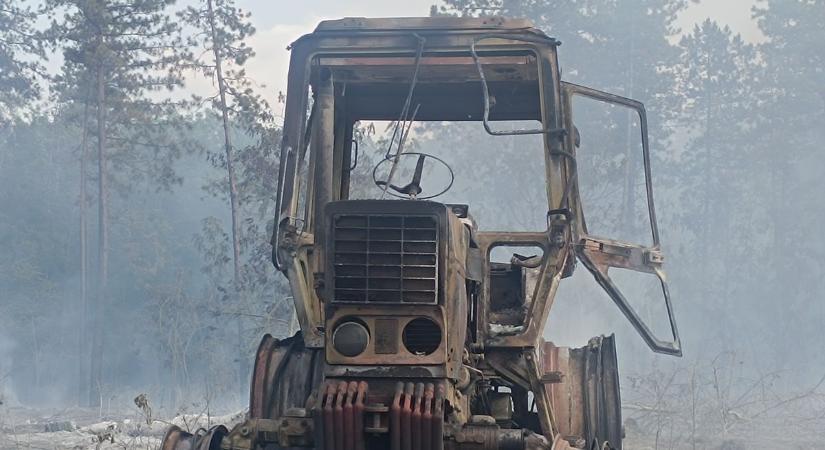 Még drónt is bevetettek a traktoros tűz megfékezéséhez - délmagyar