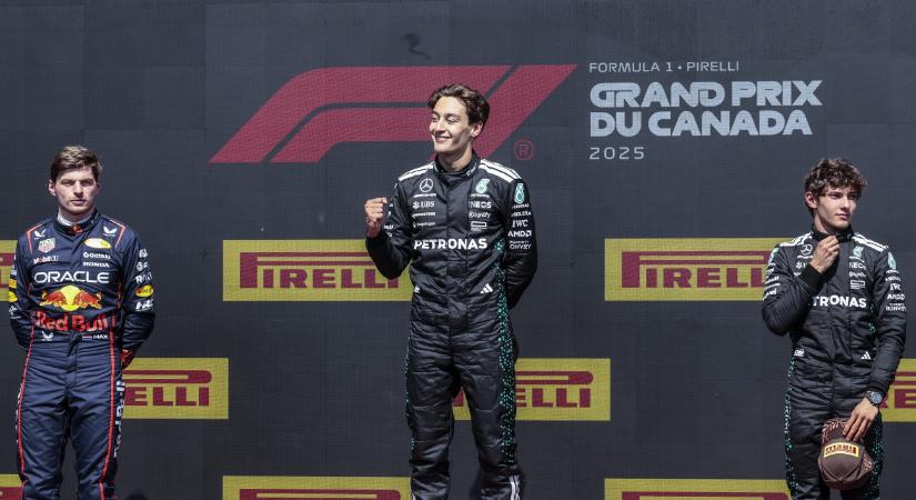 Szakíró: folyamatos az adok-kapok Verstappen és Russell között, és nem csak a pályán - Infostart