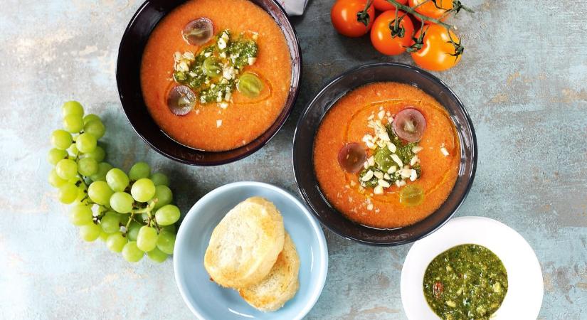 Hűsítő fogás forró napokra: szőlős, mandulás salmorejo (andalúz paradicsomleves) - Nőklapja