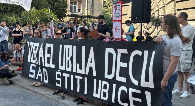 Palesztina mellett tüntettek Belgrádban - Szabad Magyar Szó