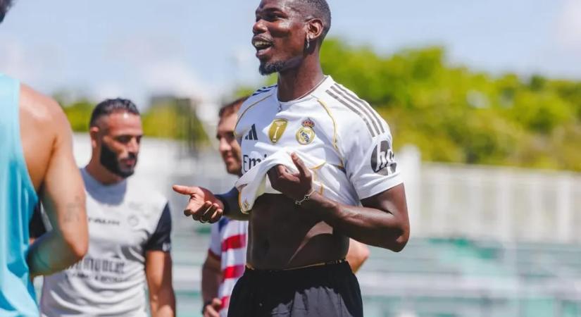 Paul Pogba Real Madrid-mezben üzent - Sport365