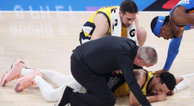 Egy egész csarnok figyelte döbbenten, ahogy az NBA-döntő legjobbja ordít a fájdalomtól - 24.hu