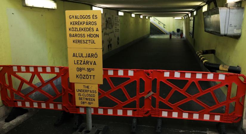 Lezárták a gyalogos aluljárót a Vidékinél – fotók - Kisalföld